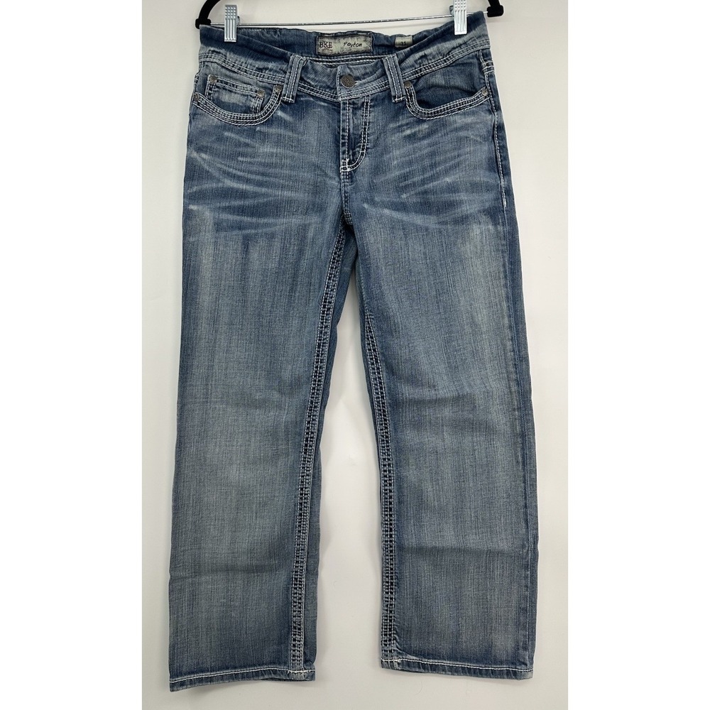 BKE Jeans Womens 31 Blue Payton Stretch Denim Bootcut Cowgirl Pants Inseam 26"